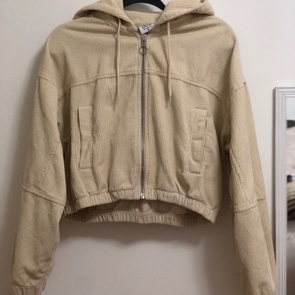 Bdg Cream Corduroy Cropped Jacket 
